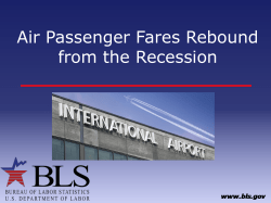 International Air Passenger Fares Shrug off the Recession: A Summary and Update