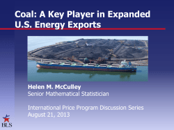 Coal: A key player in expanded U.S. energy exports