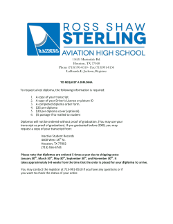 Diploma Request