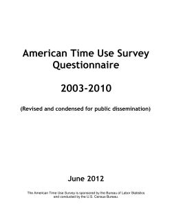 ATUS 2003-10 Questionnaire (PDF)