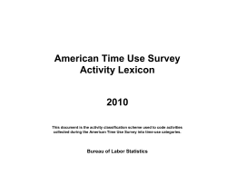 ATUS 2010 Coding Lexicon: no activity examples (PDF)