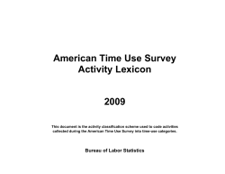 ATUS 2009 Coding Lexicon: no activity examples (PDF)