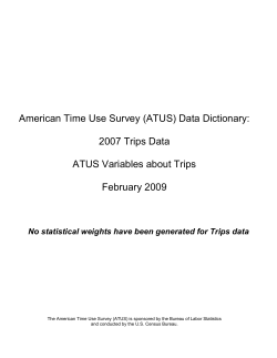 ATUS 2007 Trips Data Dictionary