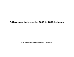 Differences between yearly ATUS Coding Lexicons (PDF)