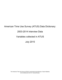 ATUS 2003-2014 Interview Data Dictionary (PDF)