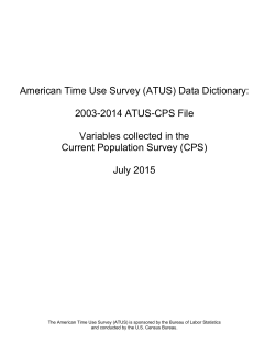 2003-2014 ATUS-CPS Data Dictionary (PDF)