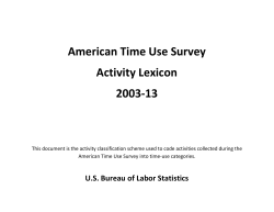 2003-2013 ATUS Coding Lexicon (PDF)