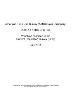 2003-2013 ATUS-CPS Data Dictionary (PDF)