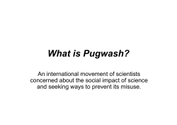 What is Pugwash? Presentation