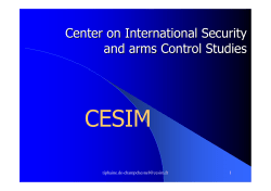 CESIM presentation