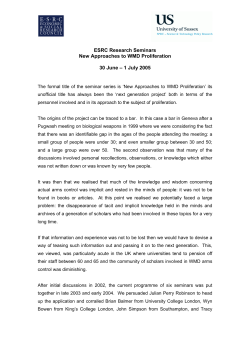 Seminar background paper
