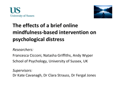 The effects of online mindfulness-based interventions on psychological distress