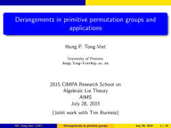 Derangements in primitive permutation groups and applications