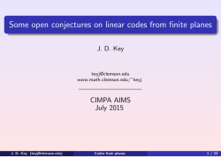 Some open conjectures on linear codes from finite planes