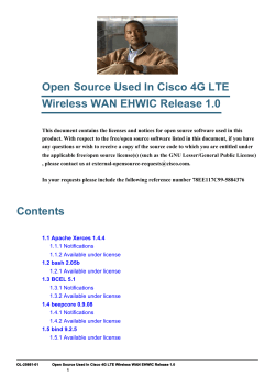 Cisco 4G LTE Wireless WAN EHWIC Release 1.0 Open Source Documentation