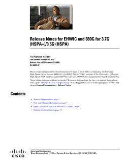 Release Notes for EHWIC and 880G for 3.7G(HSPA+)/3.5G(HSPA)