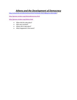 Athens and the Development of Democracy