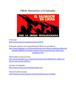 FMLN: Revolution in El Salvador&nbsp;