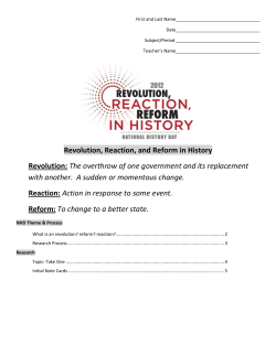 Research Packet ALL Grades 2011 2012 Revolution 6th grade modifications