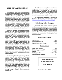 Brief Explanation of the CPI