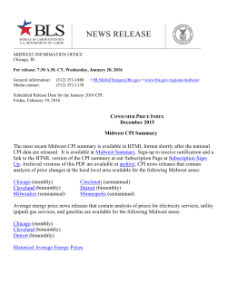 Consumer Price Index Summary for the Midwest - December 2015