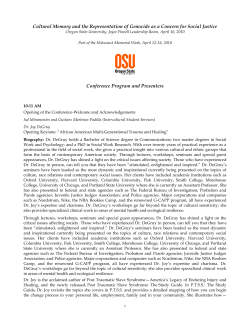 Presenter Biographies