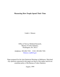 PDF file for Measuring How People Spend Time