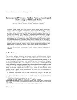 PDF file for Permanent and Collected Random Number Sampling and the Coverage of Births and Deaths