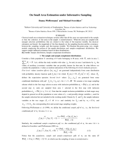 PDF file for On Small Area Estimation under Informative Sampling