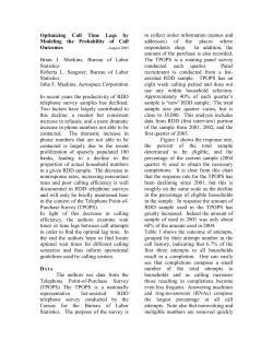 PDF file for Optimizing Call Time Lags by Modeling the Probability of Call Outcomes