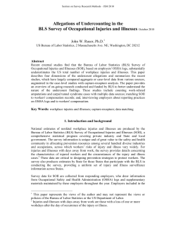 PDF file for Allegations of Undercounting in the BLS Survey of Occupational Injuries and Illnesses