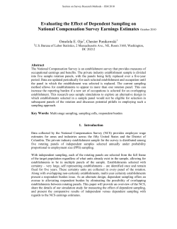 PDF file for Evaluating the Effect of Dependent Sampling on the National Compensation Survey Earnings Estimates