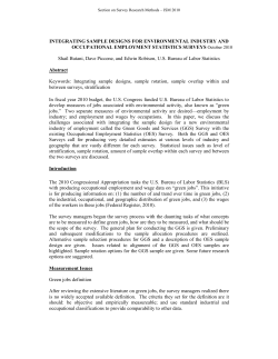 PDF file for Integrating Sample Designs for Environmental Industry and Occupational Employment Statistics Surveys