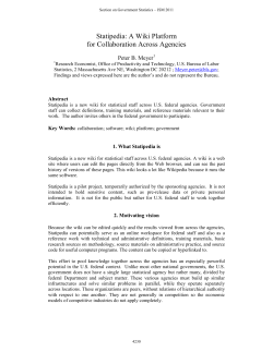 PDF file for Statipedia: A Platform for Collaboration Across Statistical Agencies