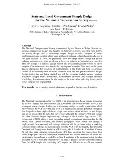 PDF file for State and Local Government Sample Design for the National Compensation Survey