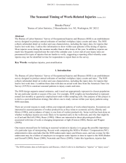 PDF file for The Seasonal Timing of Work-Related Injuries