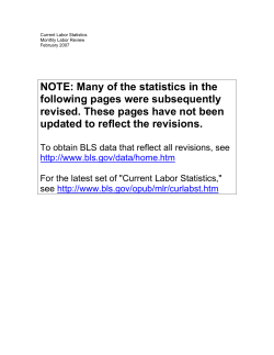 Current Labor Statistics: February 2007