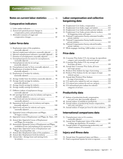 Current Labor Statistics: April 2011