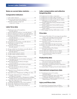 Current Labor Statistics: January 2012 (Guide)