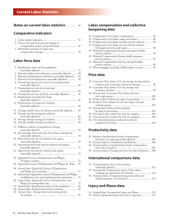 Current Labor Statistics: November 2012 (Guide)