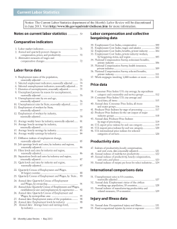 Current Labor Statistics: May 2013 (Guide)