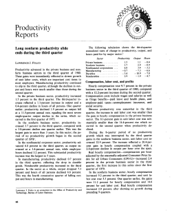 Long nonfarm productivity slide ends during the third quarter