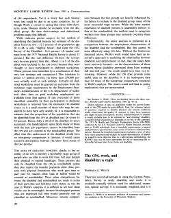The CPS, work, and disability: a reply