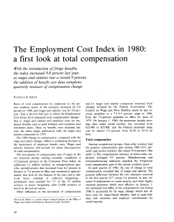 Employment Cost Index in 1980: a first look at total compensation