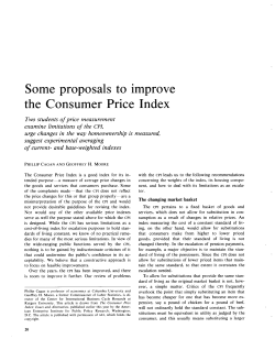 Some proposals to improve the Consumer Price Index