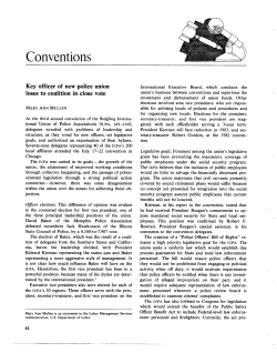 Key officer of new police union loses to coalition in close vote