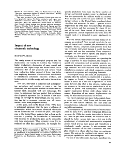 Impact of new electronic technology