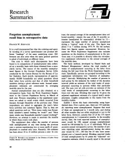 Forgotten unemployment: recall bias in retrospective data