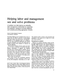 Helping labor and management see and solve problems