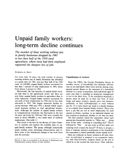 Unpaid family workers: long-term decline continues